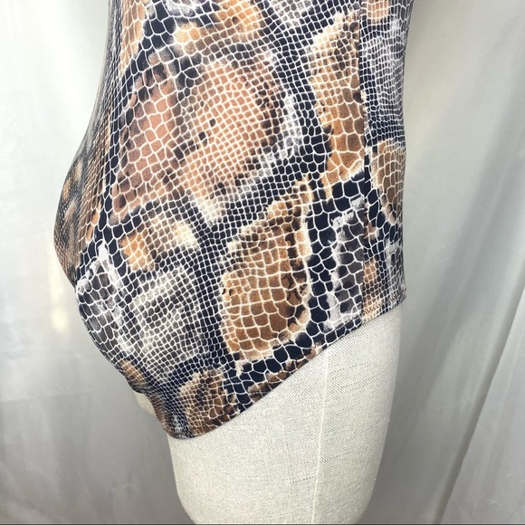 Vintage 1980’s Gottex Snakeskin One Piece Swimsuit - Picture 6 of 11